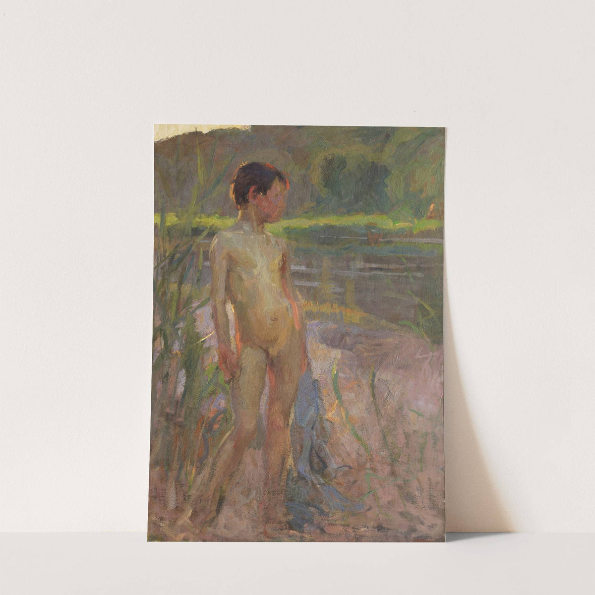 Badender Bub an der Donau (1900) by Christian Landenberger