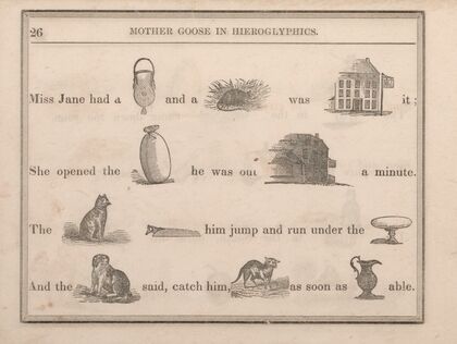 Bag, Mouse, Inn, Bag, Inn, Cat, Saw, Table, Dog, Puss, Ewer (1855)