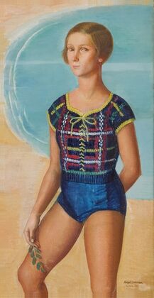 Baigneuse, cÃ´te d’Ã©meraude (Portrait of Martine Abraham)