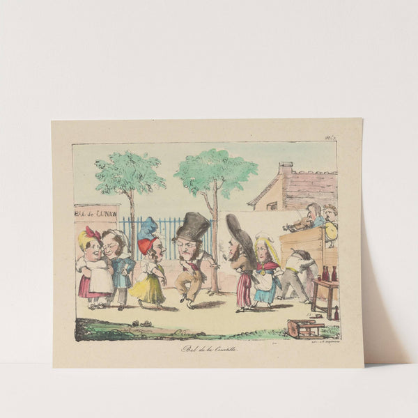 Bal de la courtille (1830) by Godefroy Engelmann