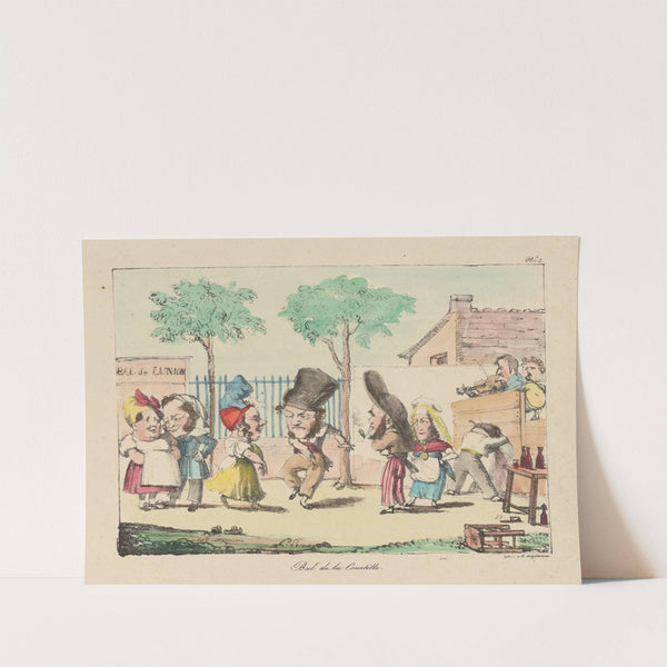 Bal de la courtille (1830) by Godefroy Engelmann