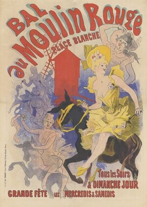 Bal du Moulin rouge tous les soirs et dimanche jour (1889)