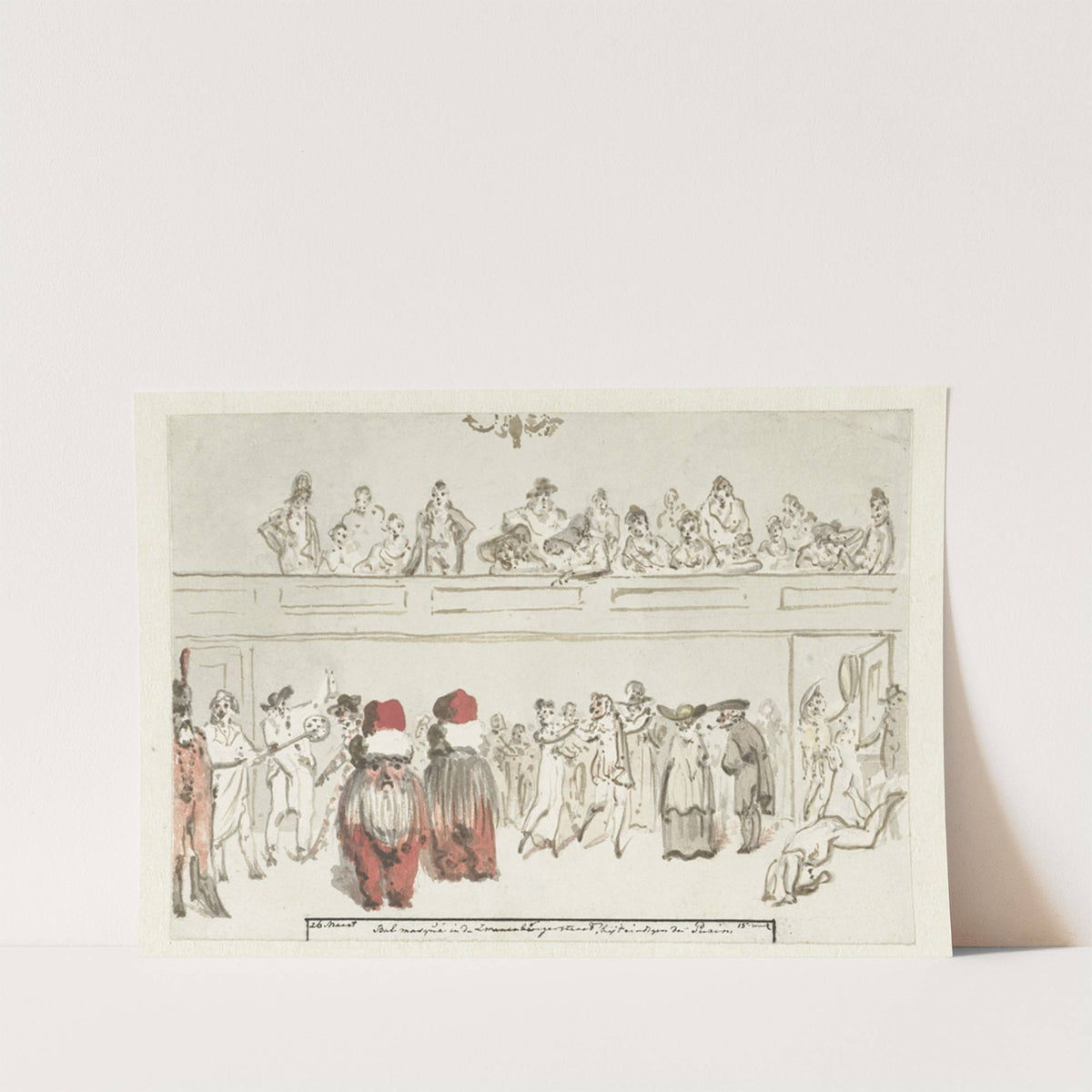 Bal masqué in de Zwanenburgerstraat (dagboek, 26 maart) by Christiaan Andriessen