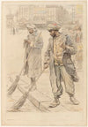 Balayeurs coloniaux, place Blanche à Montmartre (1918-1919)