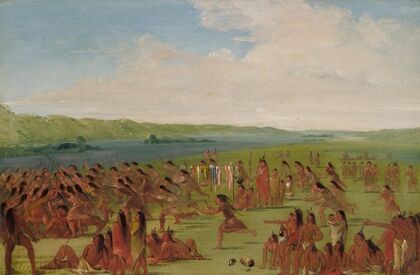 Ball-Play of The Women, Prairie Du Chien (1835-1836)