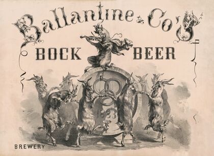 Ballantine & Co’s brewery N[ew York], bock beer (1883)