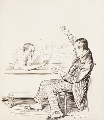 Ballingford makes an early morning call on King Alfonso (1913) — size preview