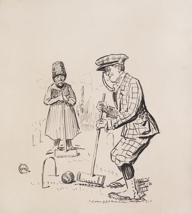 Ballingford plays croquet with the Czar of all the Russias (1913)