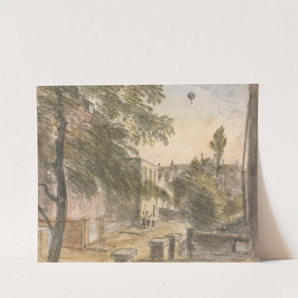 Balloon over Holland Street, Kensington, 22 July 1835, 7 p.m. (1835) by William Crotch