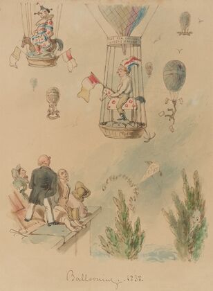 Ballooning. 1838. (1838)