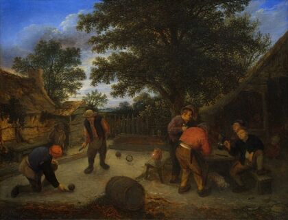 Ballplayers in the inn garden (c. 1660)