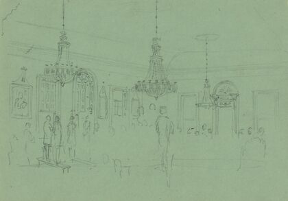 Ballroom with figures