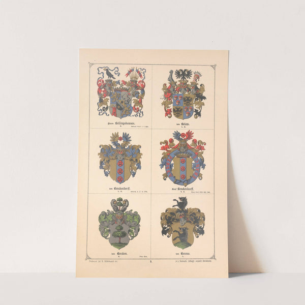 Baltisches Wappenbuch Pl.008 (1882) by Adolf Matthias Hildebrandt