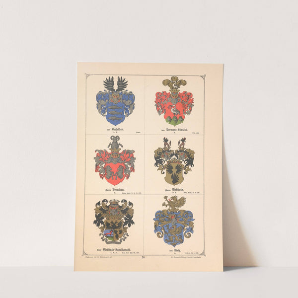 Baltisches Wappenbuch Pl.022 (1882) by Adolf Matthias Hildebrandt