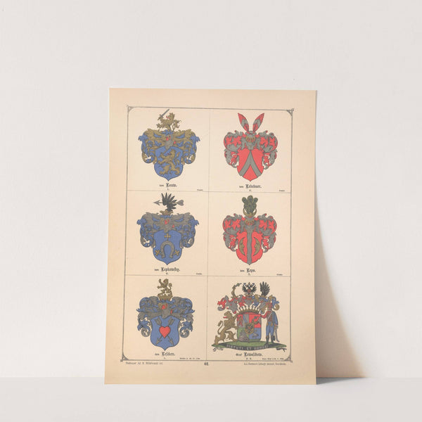 Baltisches Wappenbuch Pl.054 (1882) by Adolf Matthias Hildebrandt