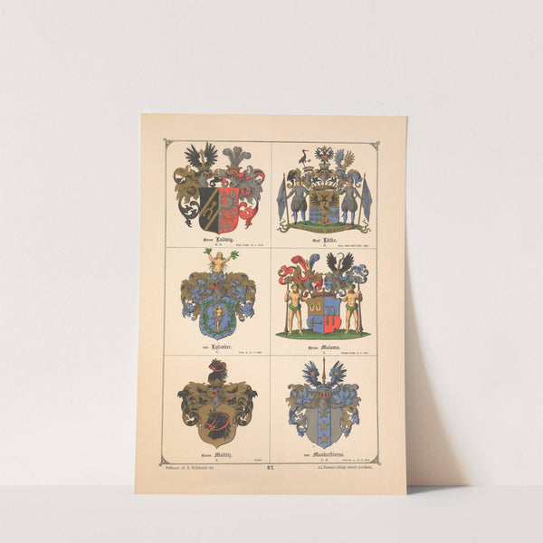 Baltisches Wappenbuch Pl.059 (1882) by Adolf Matthias Hildebrandt