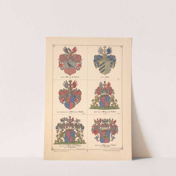 Baltisches Wappenbuch Pl.072 (1882) by Adolf Matthias Hildebrandt