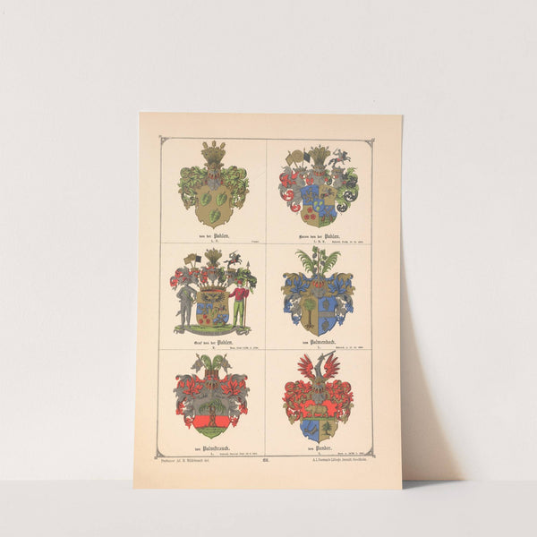 Baltisches Wappenbuch Pl.074 (1882) by Adolf Matthias Hildebrandt