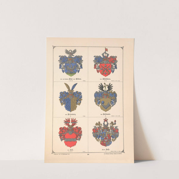 Baltisches Wappenbuch Pl.077 (1882) by Adolf Matthias Hildebrandt