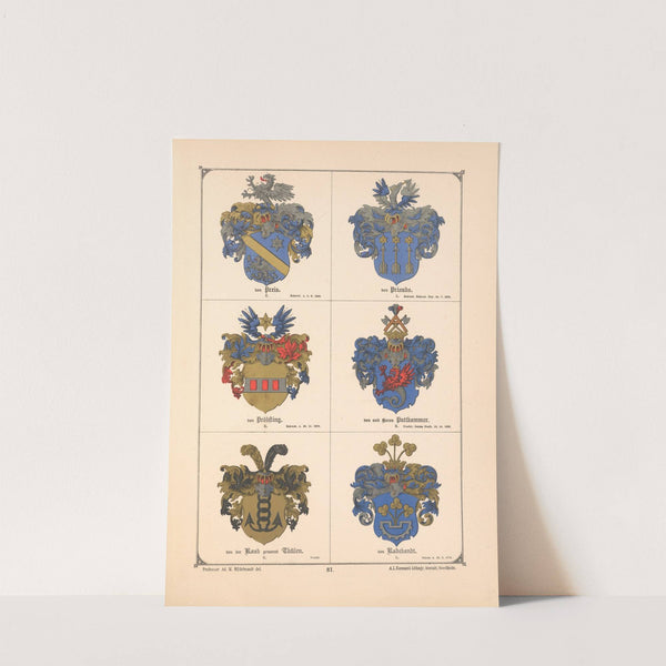 Baltisches Wappenbuch Pl.078 (1882) by Adolf Matthias Hildebrandt