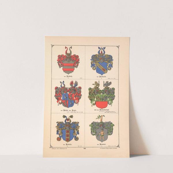 Baltisches Wappenbuch Pl.081 (1882) by Adolf Matthias Hildebrandt