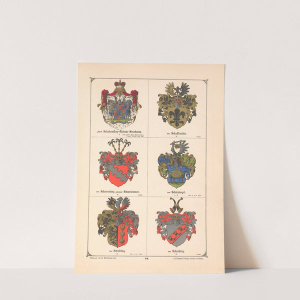 Baltisches Wappenbuch Pl.089 (1882) by Adolf Matthias Hildebrandt