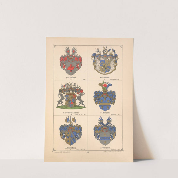 Baltisches Wappenbuch Pl.099 (1882) by Adolf Matthias Hildebrandt