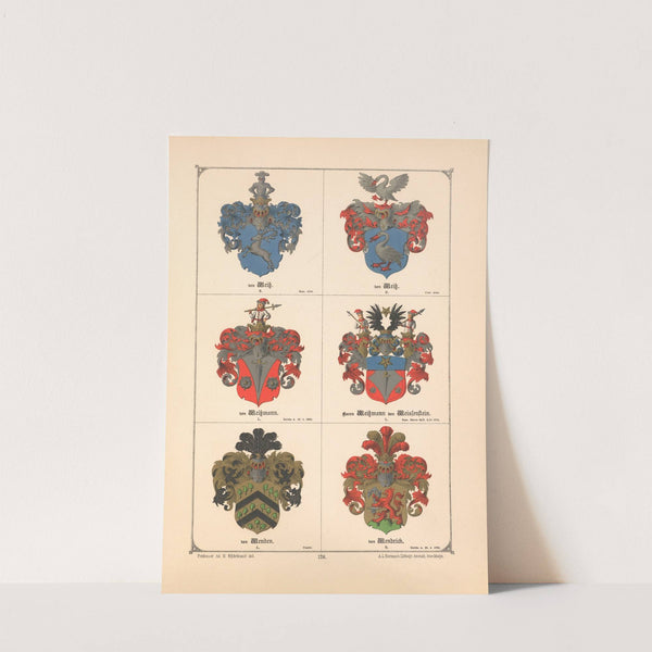 Baltisches Wappenbuch Pl.113 (1882) by Adolf Matthias Hildebrandt