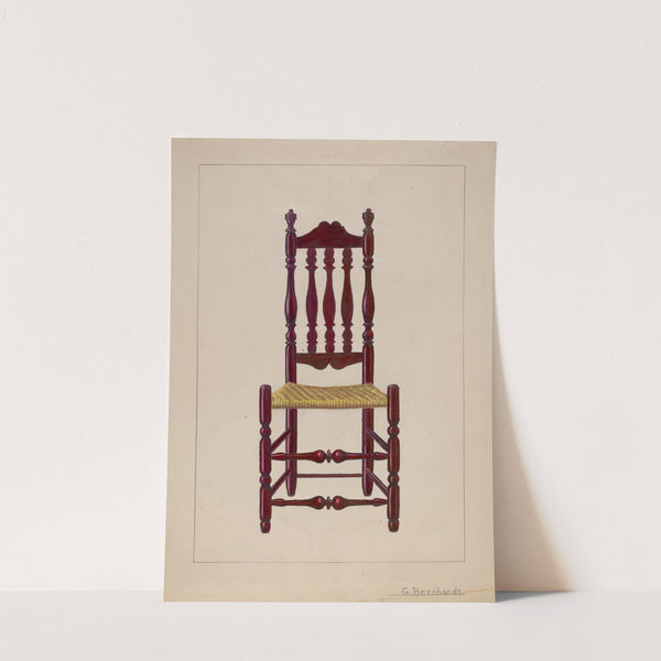 Baluster Back Chair (c. 1936) by Gerald Bernhardt
