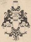 Bandontwerp voor; M.C. Nieuwbarn, Antoon van Dijck; de mensch en de meester, twintig photogravures naar zijne meest beroemde werken, 1903