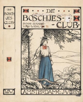 Bandontwerp voor; Nannie van Wehl, De Boschjes-club, 1905