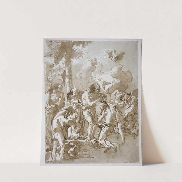 Baptism of Christ in the Jordan (ca. 1770 – 1790) by Giovanni Domenico Tiepolo