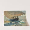Barcas En La Playa (Fishing Boats On The Beach, Valencia) by Joaquín Sorolla