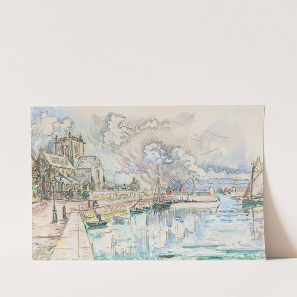 Barfleur, Le Port by Paul Signac