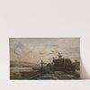 Barges on a River by Charles François Daubigny