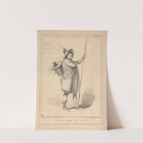 Barnaby Rudge and his Raven by John Doyle