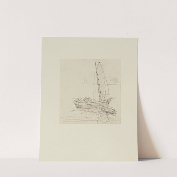 Barque &#8211; dessin pour le cul-de-lampe du chapitre 1 Un mot écrit sur une page blanche (1920-1921) by Achille Granchi-Taylor