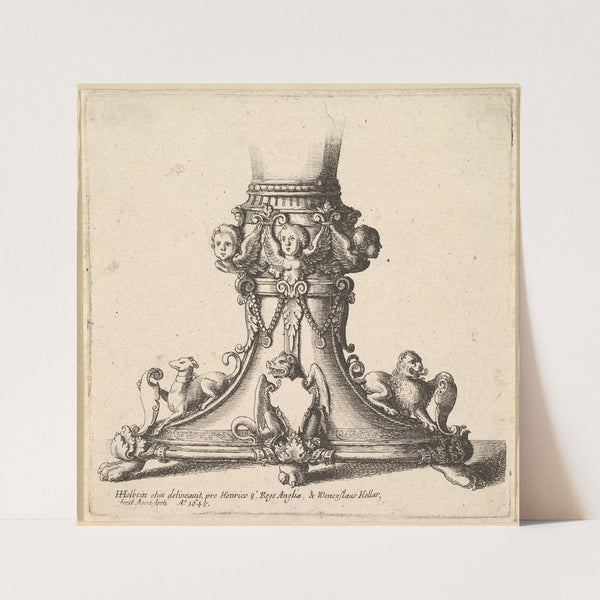 Base of an ornamental cup (1645) by Wenceslaus Hollar