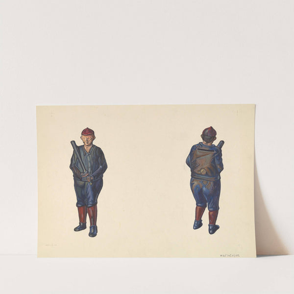 Baseball Player Coin Bank by William O. Fletcher