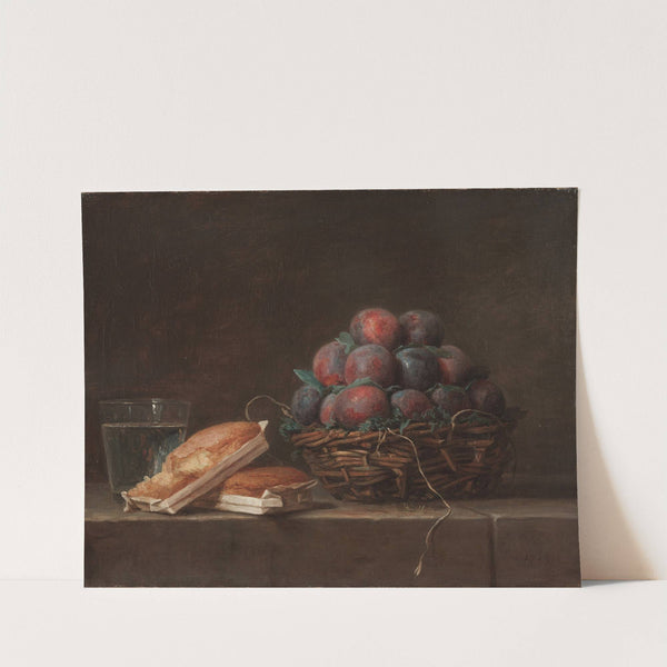 Basket of Plums (1769) by Anne Vallayer-Coster