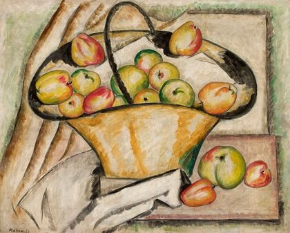Basket with apples