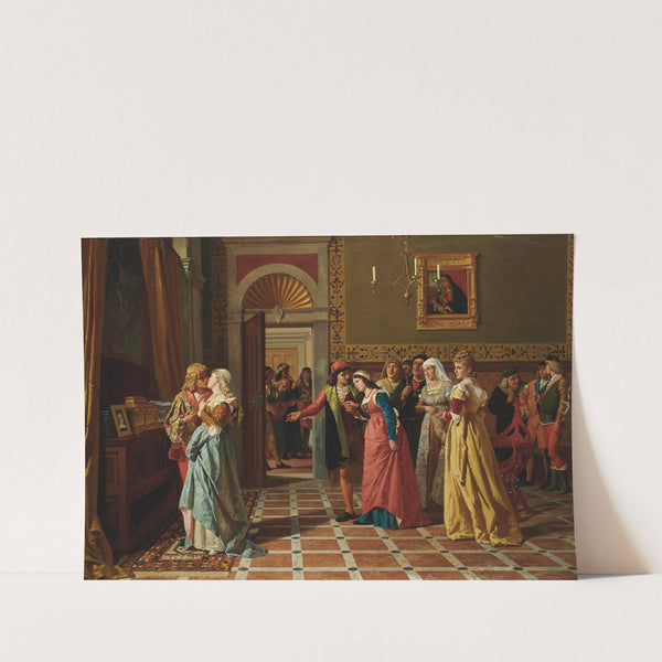 Bassanio winning the heart of Portia, The Merchant of Venice by Antonio Ermolao Paoletti