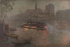 Bateau-Mouche sur la Seine, le soir, devant Notre-Dame (1890)