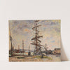 Bateaux À Quai Au Havre by Gustave Loiseau
