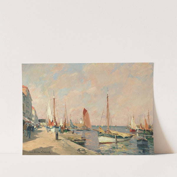 Bateaux à quai by Paul Emile Lecomte