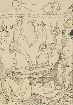 Bath Scene