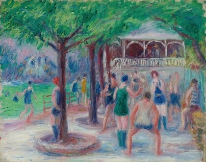 Bathers At Play, Study #2