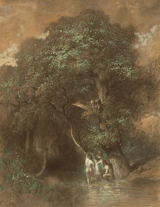 Bathers by a Giant Oak