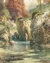 Bathers in a mountain brook (1920)