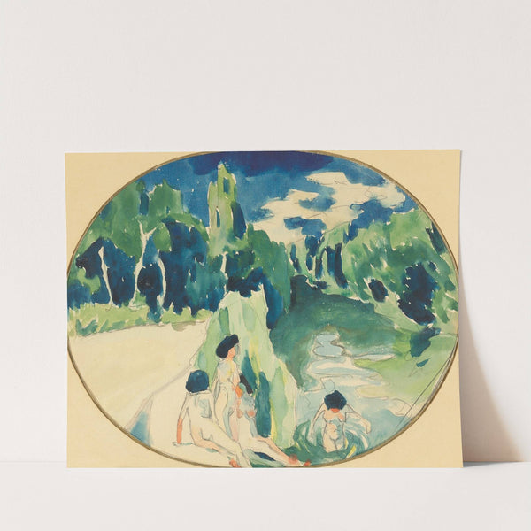 Bathers on the sea by Aristarkh Vasilevich Lentulov